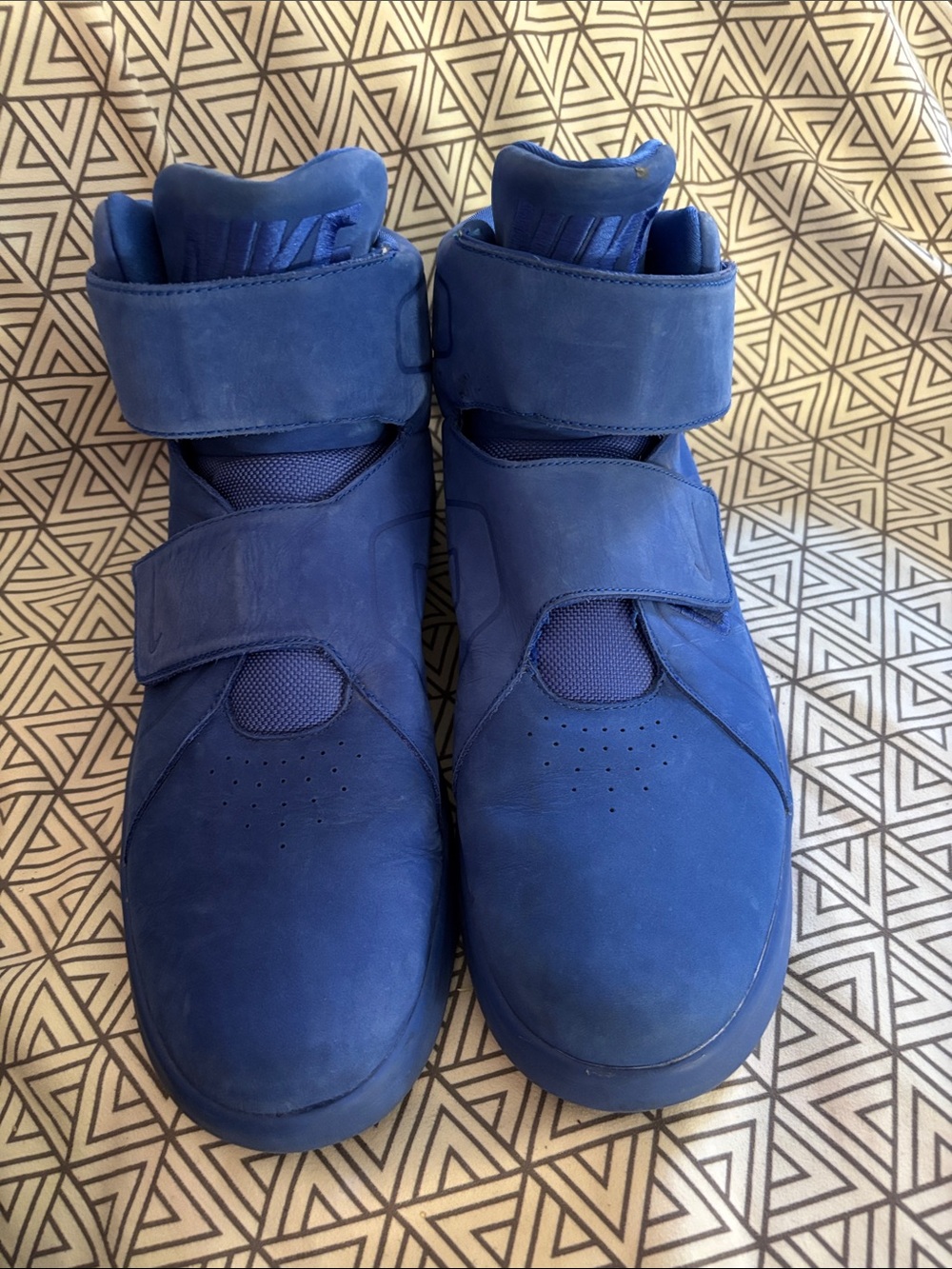 Nike Men’s High-Top Strap Sneakers — Royal Blue